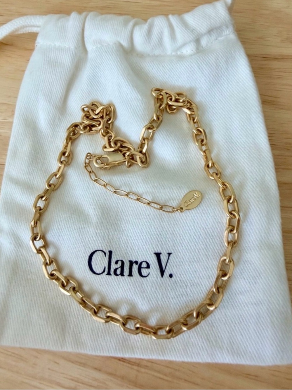 Clare V charm chain necklace NWT $125